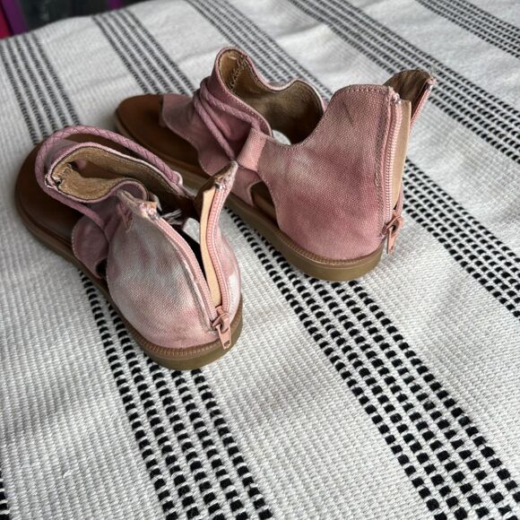 Very G Womens Dusk Pink Canvas Thong Sandals Shoes 6 Medium - Picture 7 of 9